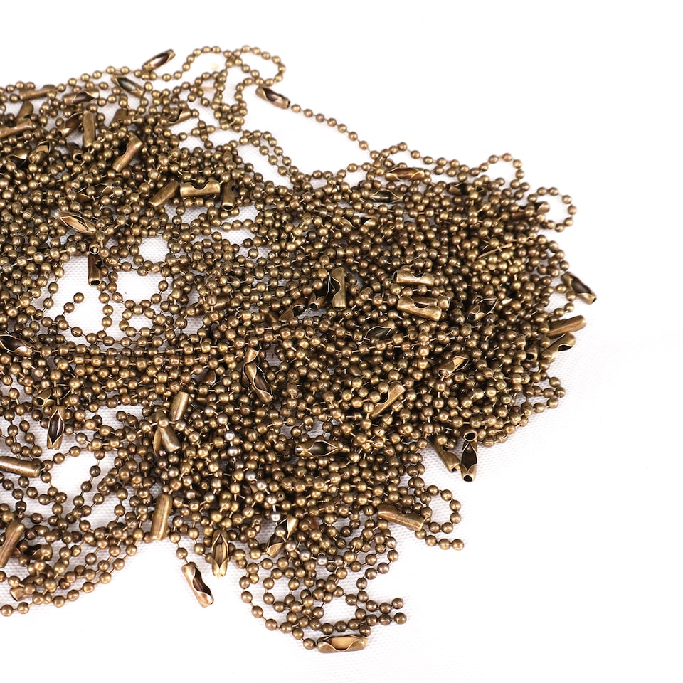 image 1 of 10cm Long Metal Ball Chain Extender for Label Tags - 100pcs