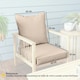 image 7 of Outsunny Garden Chair Cushion with Seat & Back Pad, CUSHION ONLY, Light Grey 