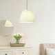 image 2 of ValueLights Riza Tapered Pink Aztec Fabric Pleated Easy Fit Large Lamp Shade Pink