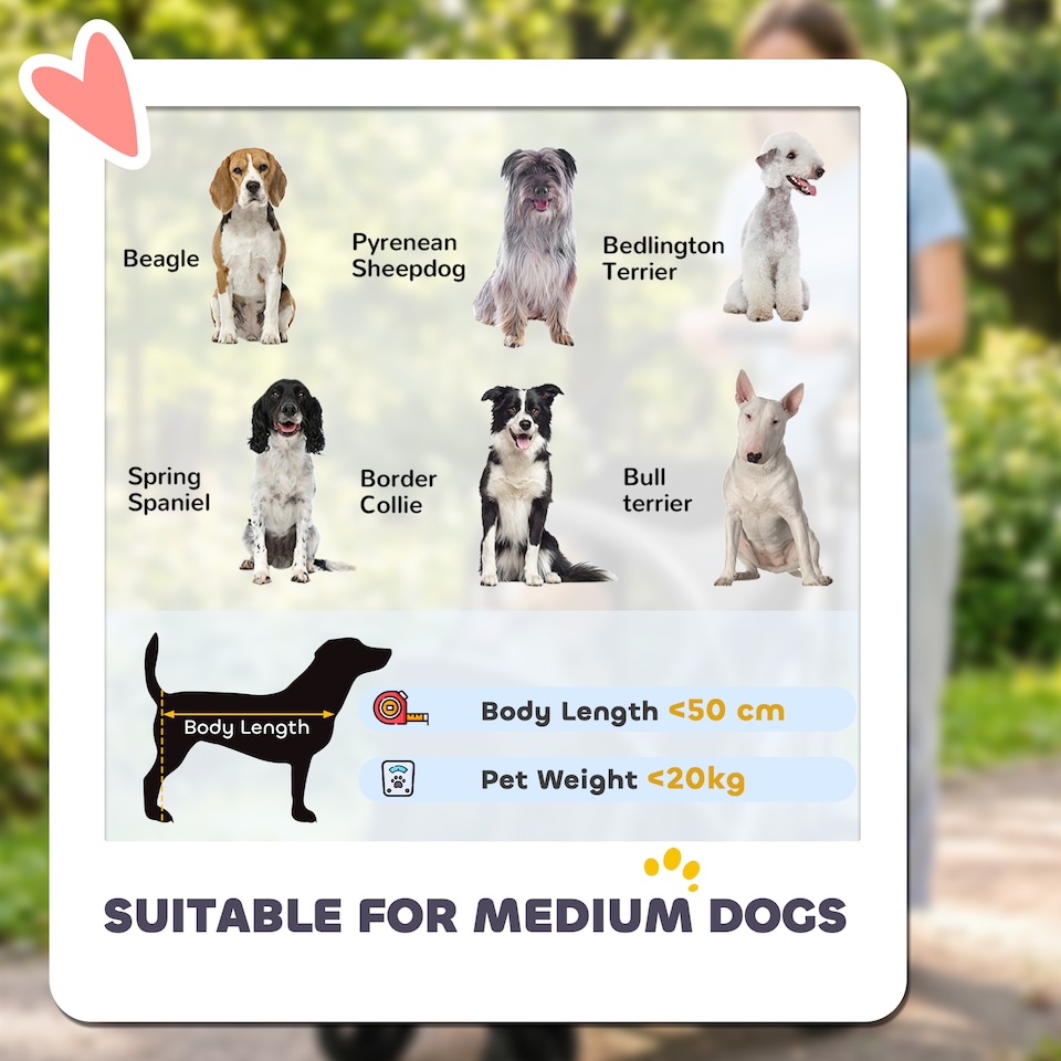 image 1 of PawHut Dog Stroller, Folding Pet Stroller for Small Medium Dogs