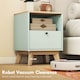 image 5 of HOMCOM Modern Nightstand Set of 2, Bedside Table with Drawer and Open Shelf
