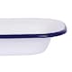 image 2 of Argon Tableware White Enamel Pie Dish - 18 x 13.5cm - Blue