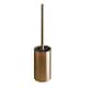 image 1 of Cosmic Toilet Brush Glass Cup with Durable Metal for Bathroom, Brushed Copper