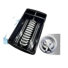 1 X Black High Grade Dish Drainer Rack Kitchen Utensil Holder Drying Rack