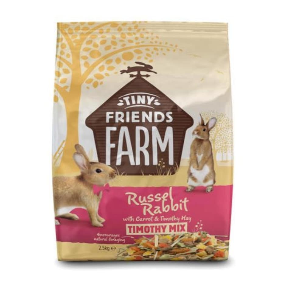 image 1 of Supreme Tiny Friends Russel Rabbit Carrot and Timothy Mix Food 2.5kg