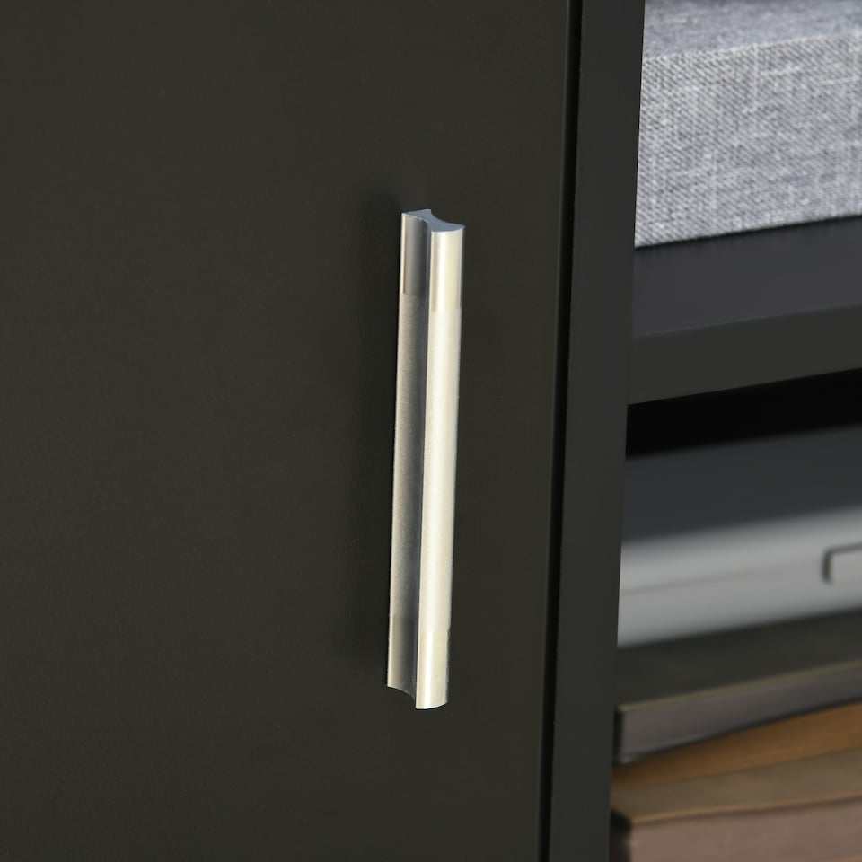 image 1 of HOMCOM Multi-Storage Printer Stand Unit Office Desk Side Mobile Storage w  Wheels Modern Style 60L x 50W x 65.5H cm - Black