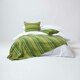 image 4 of Homescapes Cotton Striped Green Cushion Cover Morocco - 45 x 45 cm | Green | Green | 45 x 45 cm