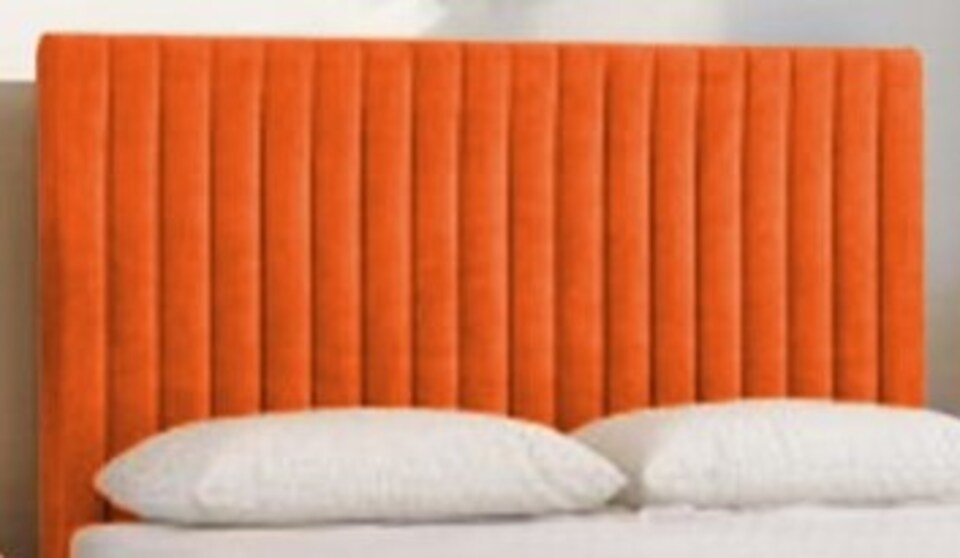 image 1 of Emily No Draw Divan Bed Base with Headboard Plush Velvet