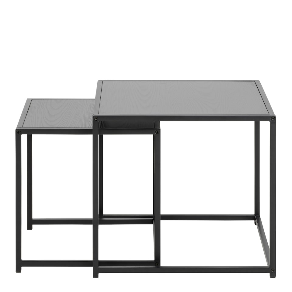 image 1 of Seaford Nest of Tables in Ash Black