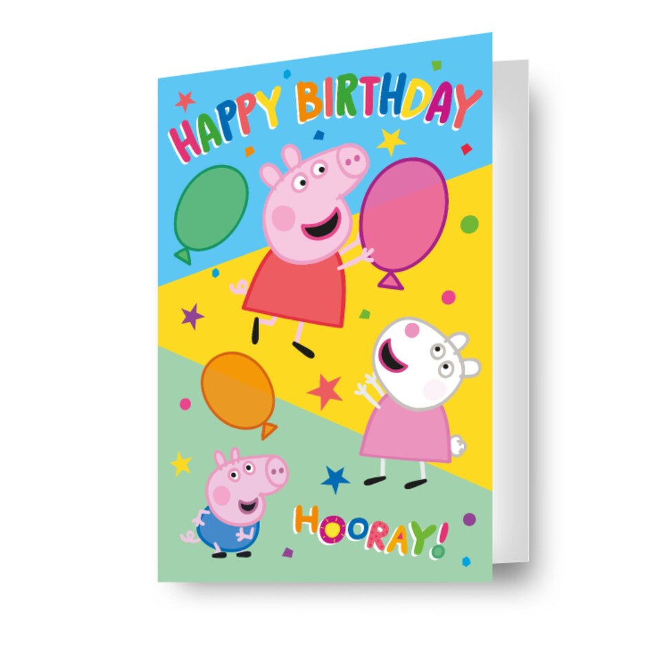 image 1 of Peppa Pig Jigsaw Puzzle Birthday Card