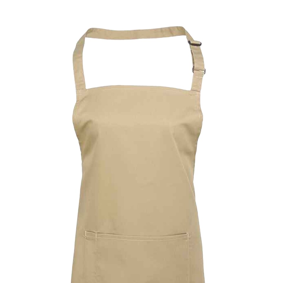 image 1 of Premier Unisex Adult Colours Pocket Full Apron | Green | Khaki | One Size | 1