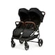 image 1 of Venus Double Stroller – Suitable from Birth to 15kgs (Approx. 3 Years), Compact, Lightweight, Foldable Twin Pushchair, Includes Rain Cover (Black)