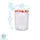 image 3 of Argon Tableware Glass Jam Jars with Green Lids - 380ml - Pack of 6