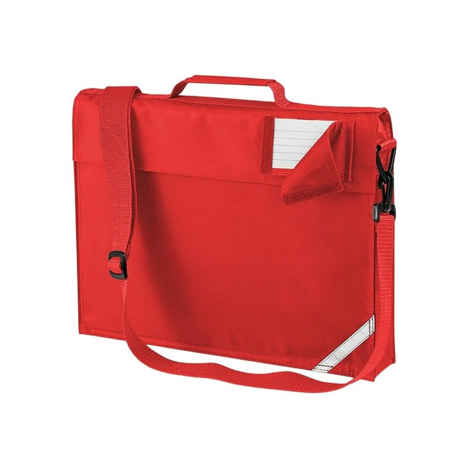 image 1 of Quadra Childrens/Kids Adjustable Strap Book Bag - Bright Red - One Size Red