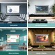 image 6 of 84" Electric Motorised Projector Screen with Remote & Wall Mount