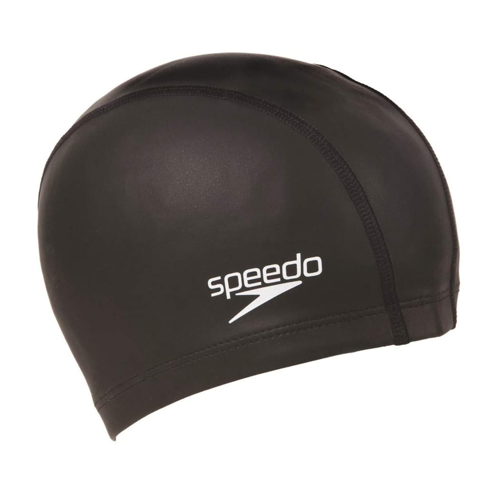 image 1 of Speedo Unisex Long Hair Cap | Swim Cap | Snag Free | Easy-On, Black, One Size
