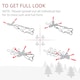 image 7 of HOMCOM 4ft Artificial Prelit Christmas Tree, Snow Xmas Tree w/ Fiber Optic