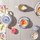 image 3 of Nicola Spring 15 Piece Hand-Printed Tea Set - Navy