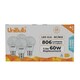 image 3 of UniBulb LED GLS B22 806lm 7.3W 6500K (Daylight) Light Bulb - Pack of 4