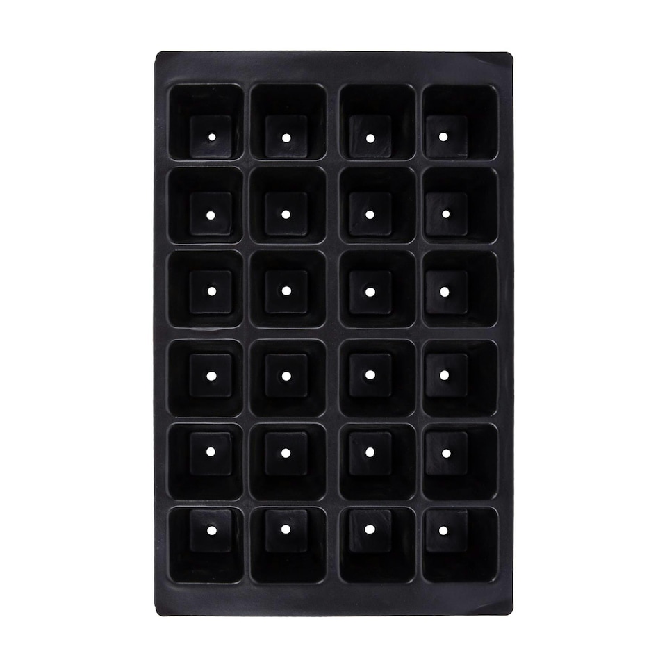 image 1 of Green Blade 24 Cell Seed Trays - Black - Pack of 3 Black