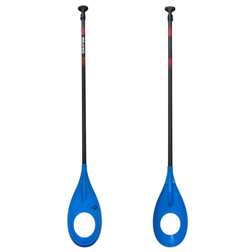 image 1 of Riding not Hiding Adjustable 2-Piece Polo Paddle Blue