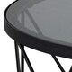 image 5 of Halstow Coffee Table in Black with Smoked Glass Top