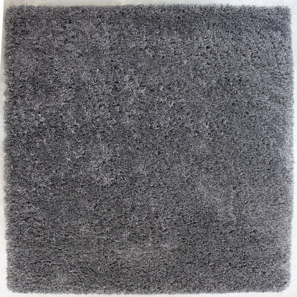 image 1 of KUKOON Slate Grey Deep Pile Shaggy Living Room Area Rug 60cm x 110cm