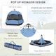 image 9 of Outsunny 4 Person Camping Tent Festival Hiking Shelter, Blue