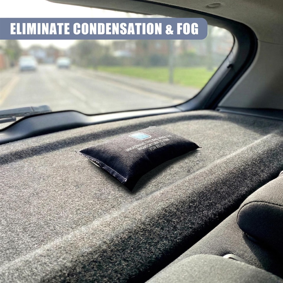 image 1 of GEEZY Reusable Car Dehumidifier Bags Set of 2 350g Activated Carbon Moisture Absorbers