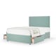 image 1 of Memory Maestro Memory Foam Duckegg Plush Velvet 2 Drawer Divan Set And Valencia Headboard Small Double