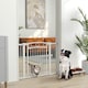 image 2 of PawHut Stair Gate with Cat Door, Adjustable Width, 76-104cm and 77cm Tall