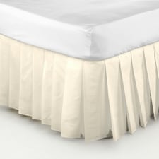 Belledorm Easy Fit Knife Pleated Platform Valance - Cream - Double