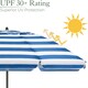 image 3 of Striped Beach Parasol