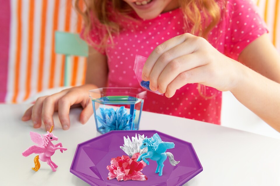 image 1 of Crystal Growing - Magical Unicorn Crystal Terrarium