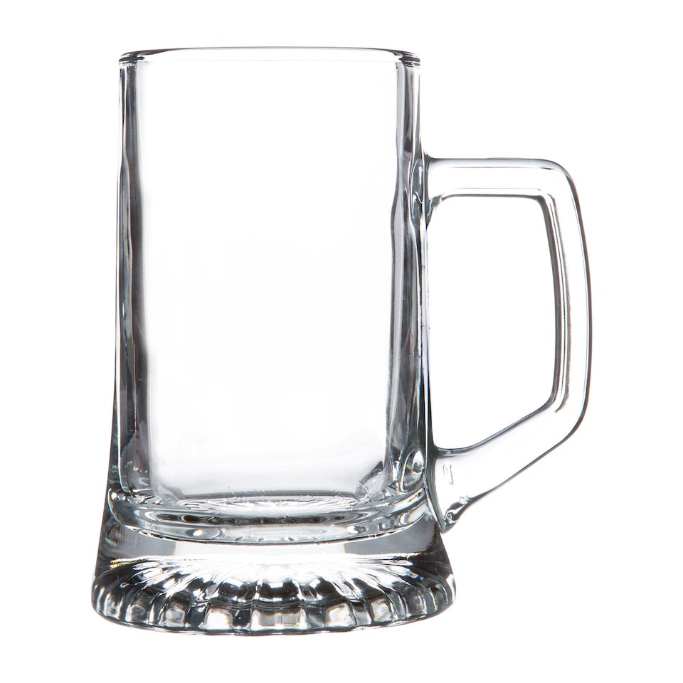 image 1 of Bormioli Rocco Stern Tankard Glass Beer Mugs - 510ml - Pack of 6