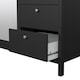 image 10 of Madrid  Wardrobe with 2 Doors 1 Mirror Door 2 Drawers Matt Black