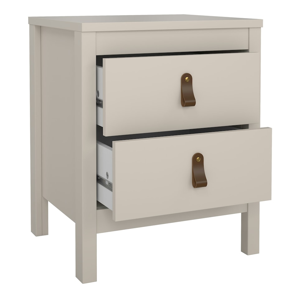 image 1 of Barcelona Bedside Table 2 Drawers in Cashmere N/A