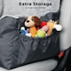 image 6 of Skylos Dog Car Seat Bed Pet Booster Travel Carrier with Safety Leash | Grey | Grey | 1