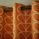 image 6 of Orla Kiely Linear Stem Curtains - Burnt Orange - 168x183cm