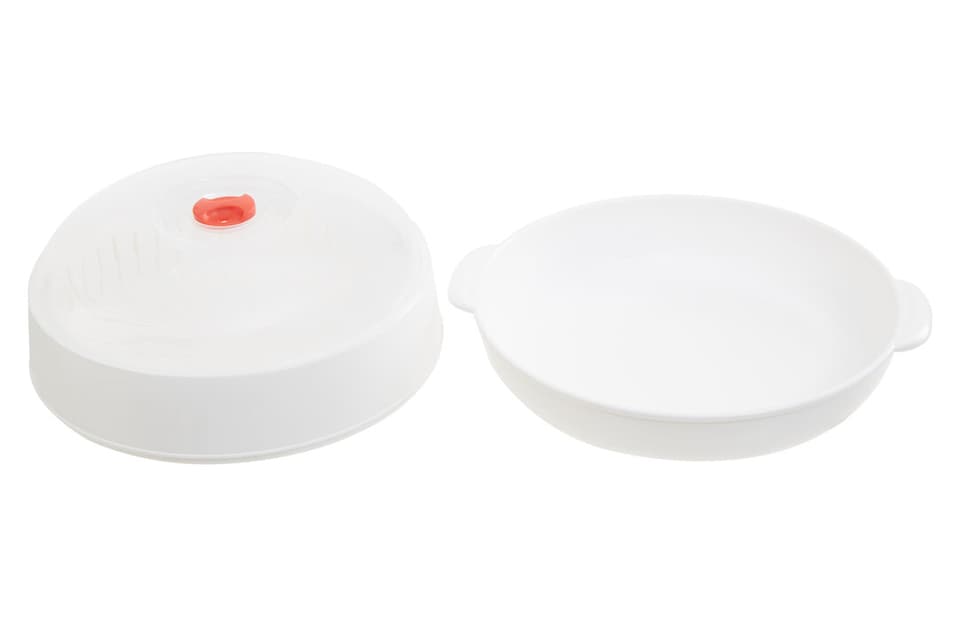 image 1 of Ikoma White And Clear Microwave Steamer