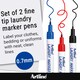 image 3 of Artline Laundry Marker for Clothes & Fabric Marking | Blue | 1