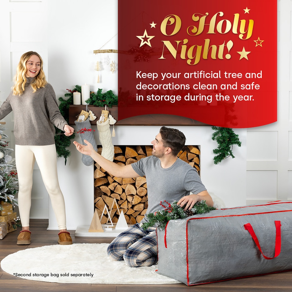 image 1 of 7ft Christmas Tree Storage Bag Grey