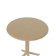 image 3 of Rimini Cala Outdoor Grade Bistro Table and 2 Chair Set - Plastic/Metal - L60 x W60 x H82 cm - Sand - Partially Assembled