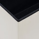 image 5 of OHS Matte Velvet Soft Long Rectangle Foldable Footstool Seat Storage Organiser Ottoman Cream | Natural