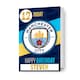 image 1 of Manchester City FC Personalise Birthday Card With Sticker Sheet