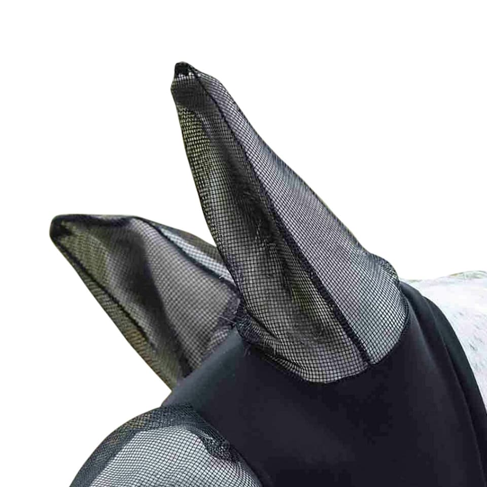 image 1 of Weatherbeeta Stretch Eye Saver With Ears - Black/Black - Pony