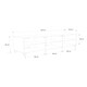 image 6 of Frank Olsen S-TECH 1500 Tv Cabinet Grey | White