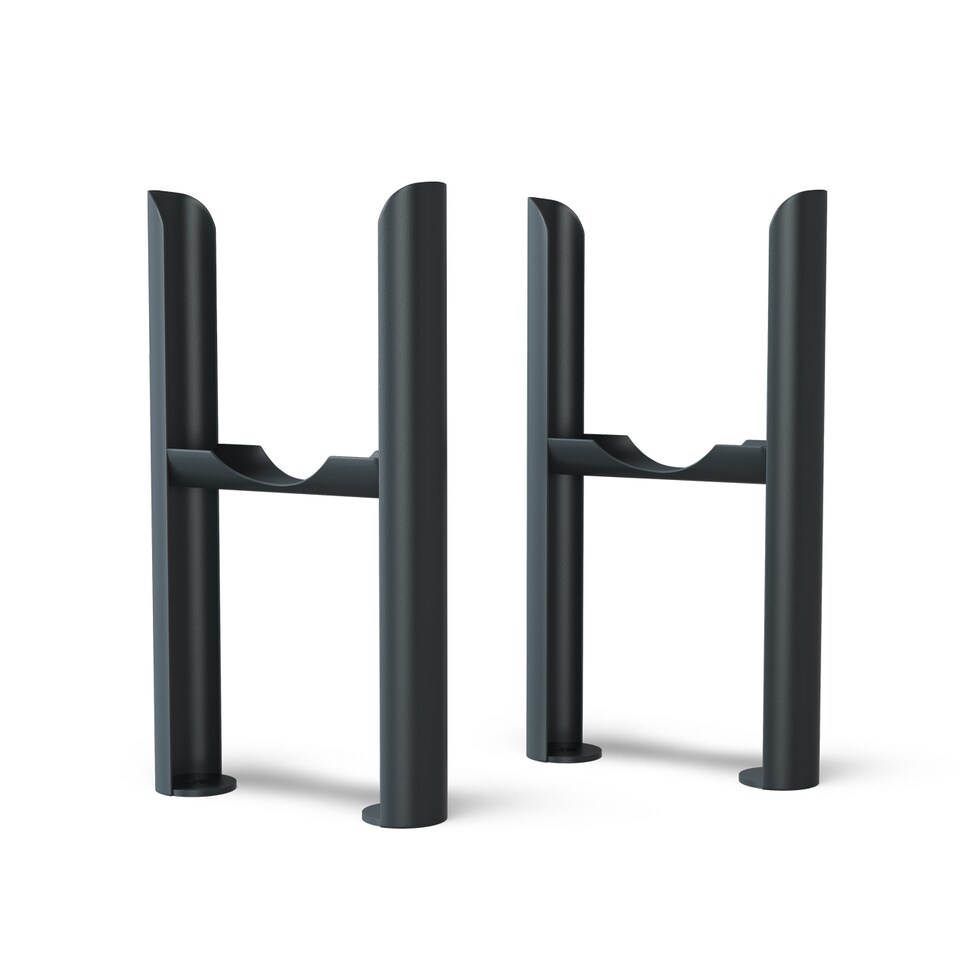 image 1 of Alpha - Anthracite Column Radiator H500mm x W599mm 3 Column - Feet Included