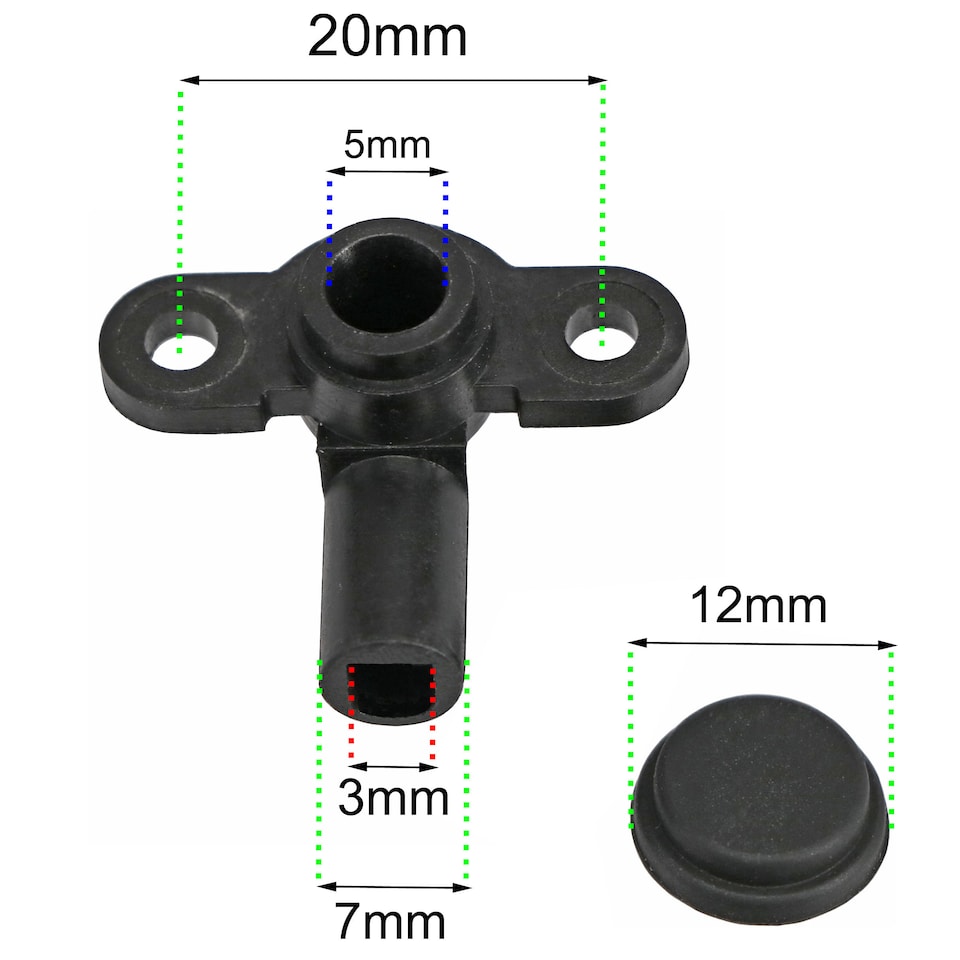 image 1 of SPARES2GO Shower Pressure Relief Device PRD Compatible with Triton 82800450 New Design Black