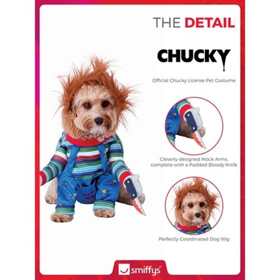 image 1 of Chucky Pet Dog Costume Small
